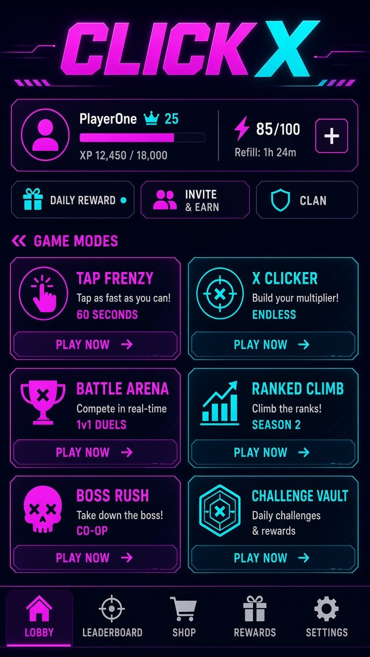 CLICK X GAME